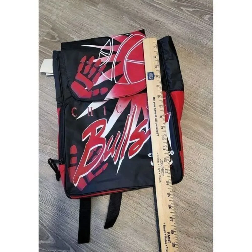 Chicago Bulls‎ NBA Black Red Backpack